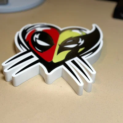 Deadpool Wolverine Heart (Trái tim Deadpool & Wolverine)