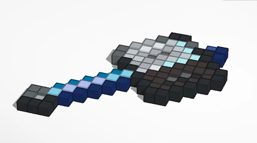 Mô hình 3D Minecraft Mace - Vũ khí mạnh nhất dành cho Fan - Image 2