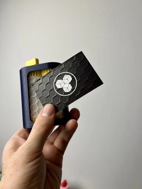 Hexagons - Con lăn dập nổi danh thiếp (Business Card Embosser Roller) - Image 3