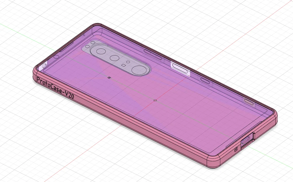 Ốp TPU & CAD Model cho Sony Xperia 1-III (Sony Xperia 1-III TPU Case & CAD Model) - Image 6