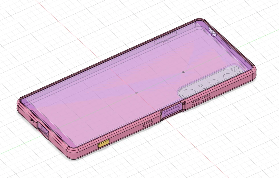 Ốp TPU & CAD Model cho Sony Xperia 1-III (Sony Xperia 1-III TPU Case & CAD Model) - Image 7