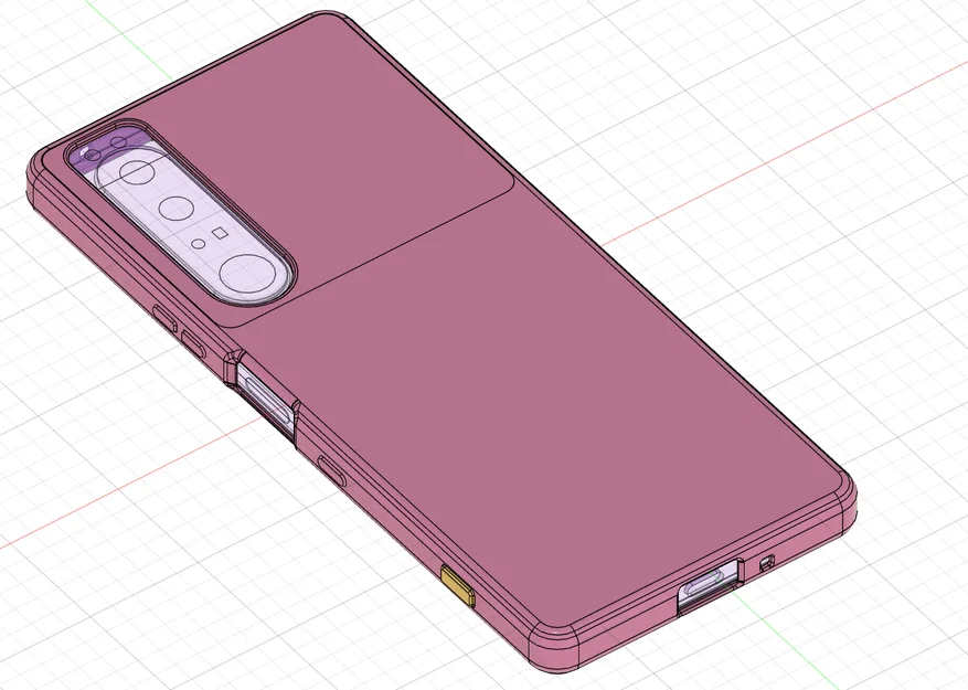 Ốp TPU & CAD Model cho Sony Xperia 1-III (Sony Xperia 1-III TPU Case & CAD Model) - Image 8