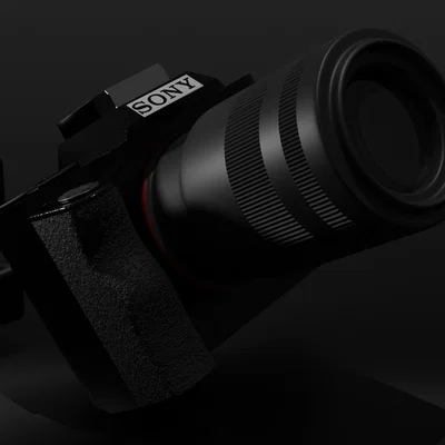 Mẫu 3D Chi Tiết Sony A7 Kèm Ống Kính (Sony A7 Camera with Lens)