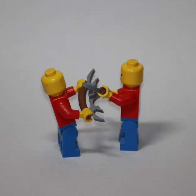 Vũ khí Bat'leth in 3D dành cho LEGO Minifigure - Chiến binh Star Trek - Image 3
