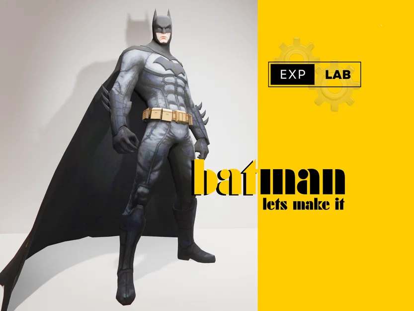 Mô hình Batman 3D chi tiết cho người hâm mộ siêu anh hùng - Image 1