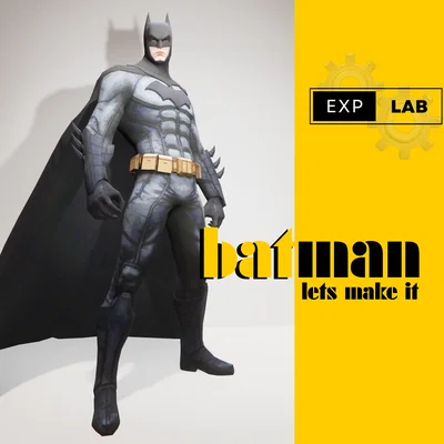 Mô hình Batman 3D chi tiết cho người hâm mộ siêu anh hùng