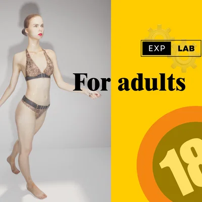 Mô hình nhân vật nữ 3D (Bikini Girl Figur) dành cho kiến trúc sư