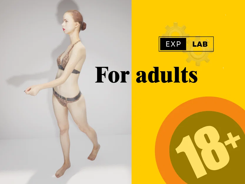 Mô hình nhân vật nữ 3D (Bikini Girl Figur) dành cho kiến trúc sư - Image 2