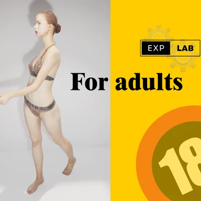 Mô hình nhân vật nữ 3D (Bikini Girl Figur) dành cho kiến trúc sư