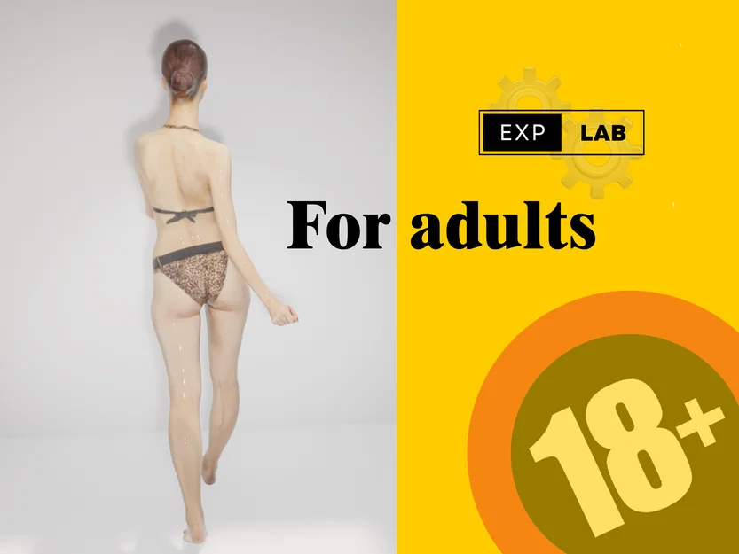 Mô hình nhân vật nữ 3D (Bikini Girl Figur) dành cho kiến trúc sư - Image 3