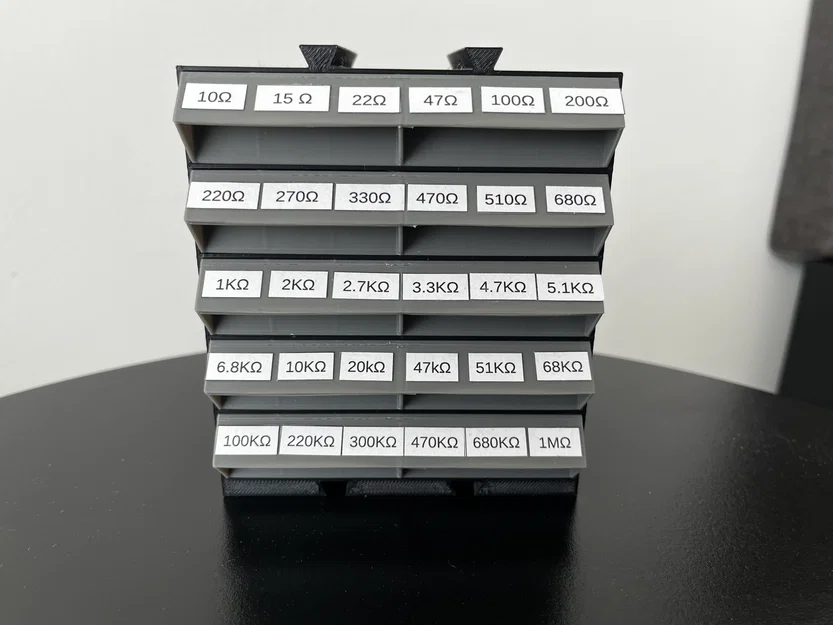 Hộp lưu trữ điện trở (Resistor storage) - Parametric - Image 2