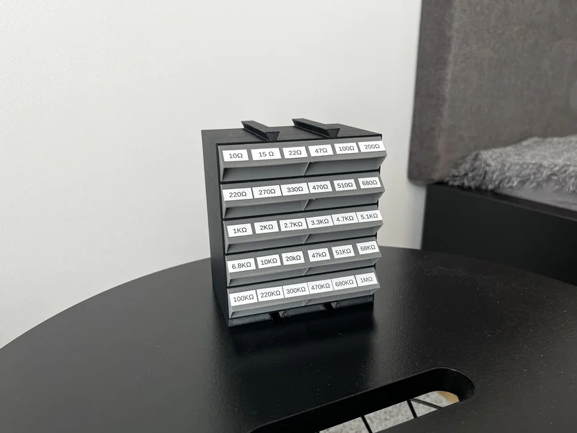 Hộp lưu trữ điện trở (Resistor storage) - Parametric - Image 3