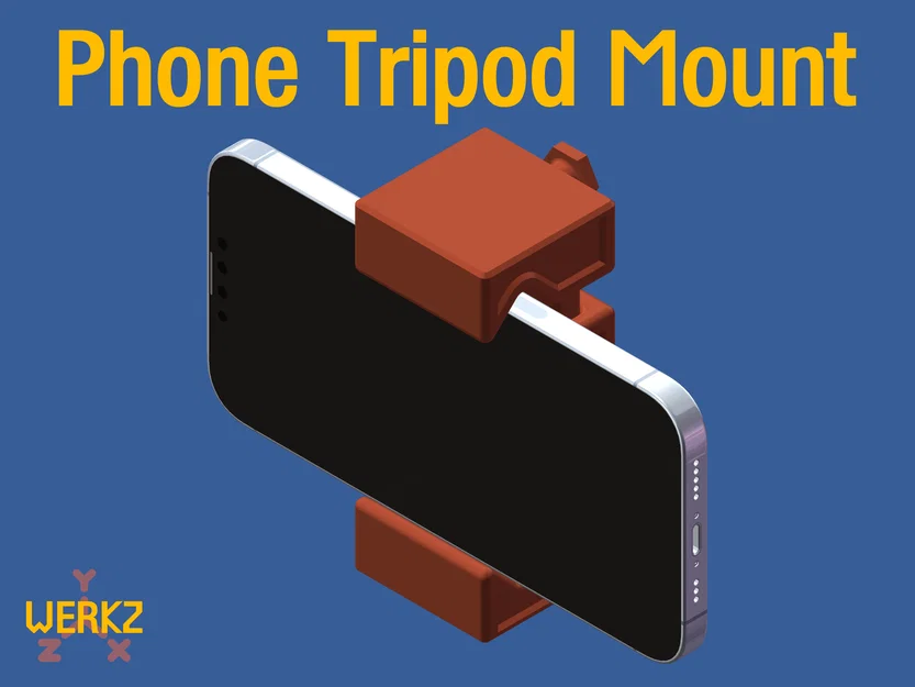 Ngàm gắn điện thoại lên tripod (Phone Tripod Mount) - Image 1