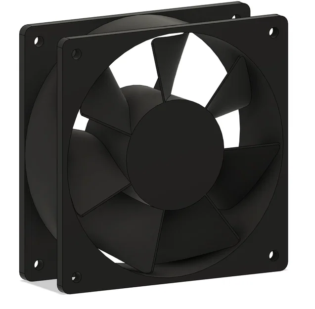 Mô hình 3D quạt tản nhiệt 120mm hiệu năng cao EZDIY-FAB - Image 1