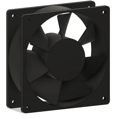 Mô hình 3D quạt tản nhiệt 120mm hiệu năng cao EZDIY-FAB