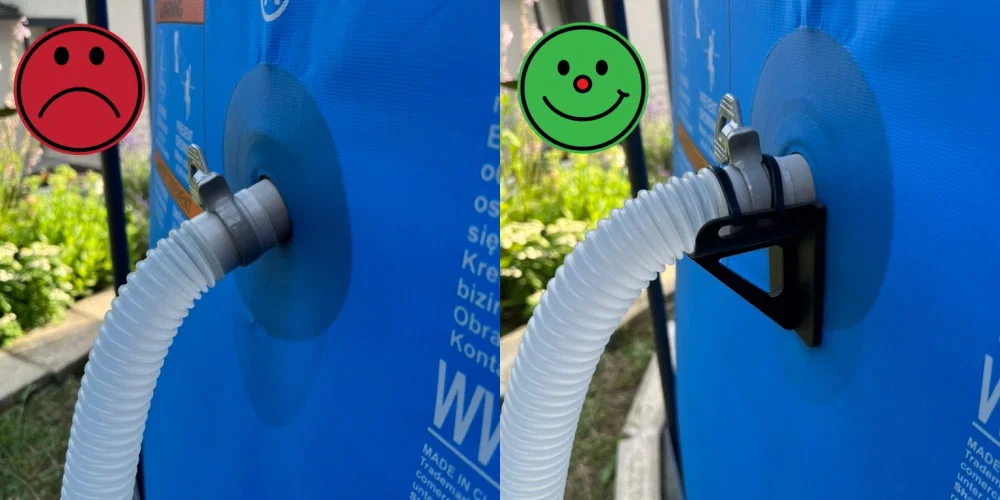 Gá đỡ ống hồ bơi (lọc) – Pool hose (filtration) support - Image 1