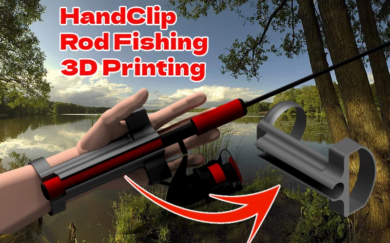 HandClip Rod Fishing – Kẹp cầm cần câu in 3D - Image 1