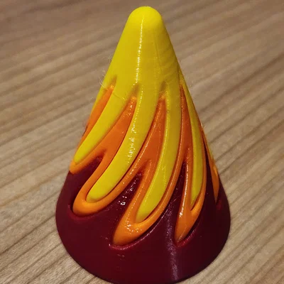 Đồ chơi fidget nón xoắn kép (Double spiral cone fidget toy)