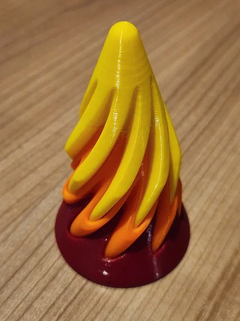Đồ chơi fidget nón xoắn kép (Double spiral cone fidget toy) - Image 2