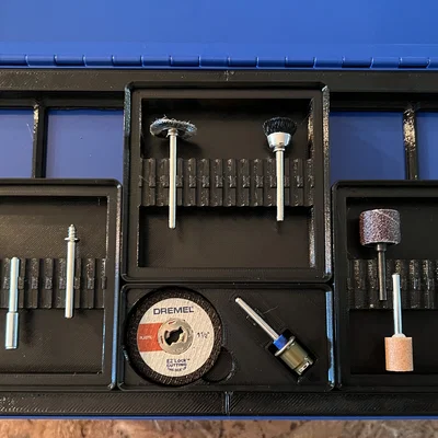 Khay Gridfinity đựng mũi Dremel & dụng cụ EZ Lock