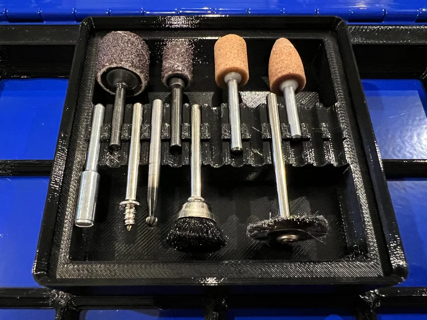 Khay Gridfinity đựng mũi Dremel & dụng cụ EZ Lock - Image 2