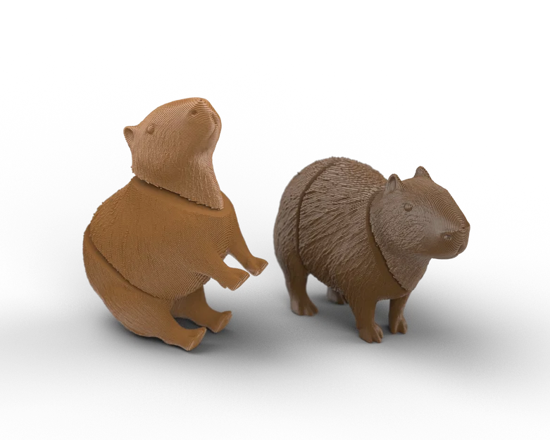 Mô hình Capybara khớp nối linh hoạt (Articulated Capybara) để bàn - Image 1