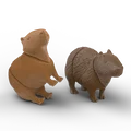 Mô hình Capybara khớp nối linh hoạt (Articulated Capybara) để bàn - Thumbnail 1