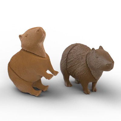 Mô hình Capybara khớp nối linh hoạt (Articulated Capybara) để bàn