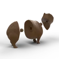 Mô hình Capybara khớp nối linh hoạt (Articulated Capybara) để bàn - Thumbnail 2