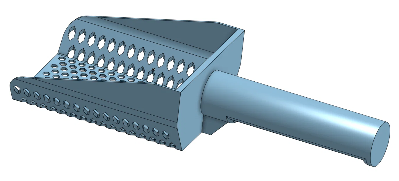 Muỗng Xúc Cát Mèo Lỗ Lục Giác (Hexagonal Cat Litter Scoop) - Image 3