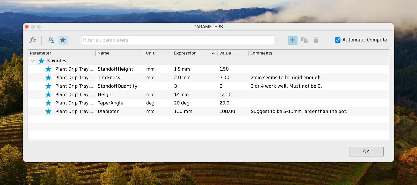 Khay Hứng Nước Chậu Cây Tham Số (Parametric Plant Drip Tray) - Image 4