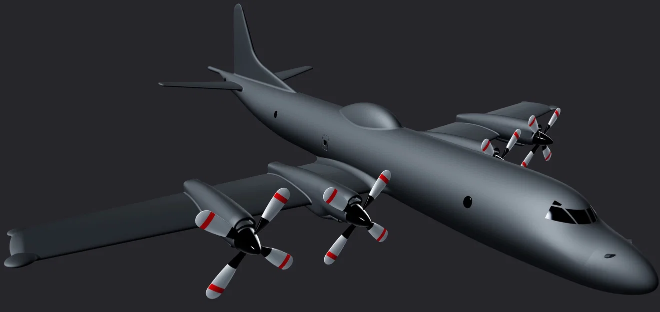 Mô hình 3D máy bay tuần tra biển CP-140 Aurora tỷ lệ 1:87 - Image 2