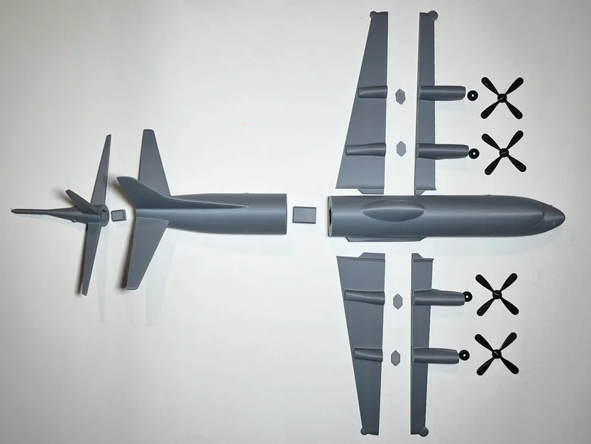 Mô hình 3D máy bay tuần tra biển CP-140 Aurora tỷ lệ 1:87 - Image 5