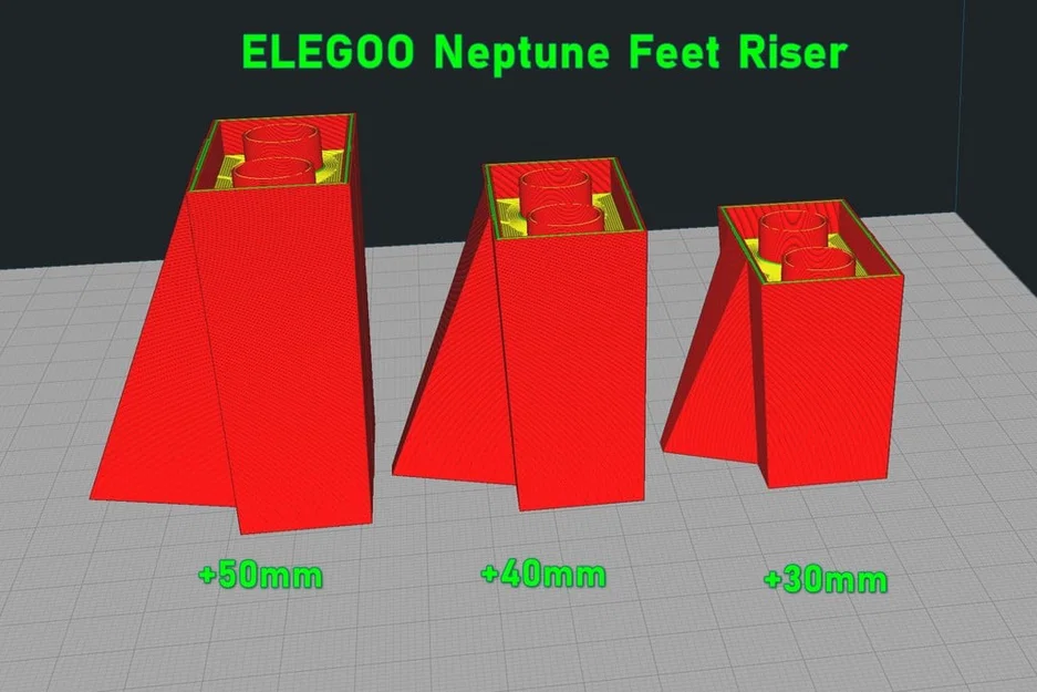 Kê chân ELEGOO Neptune 3 Pro/4 Pro +30/+40/+50mm (feet riser) - Image 2
