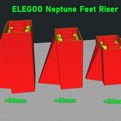 Kê chân ELEGOO Neptune 3 Pro/4 Pro +30/+40/+50mm (feet riser)