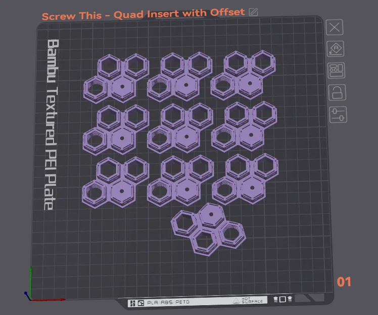 Đế lắp vít Quad Insert cho bảng treo HSW siêu chắc chắn - Image 1