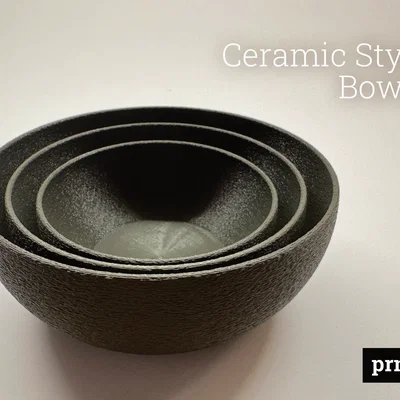 Tô Phong Cách Gốm Sứ (Ceramic Style Bowl)