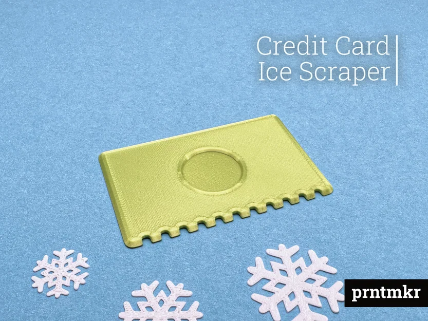 Dụng Cụ Cạo Băng Cỡ Thẻ Tín Dụng (Credit Card Ice Scraper) - Image 1