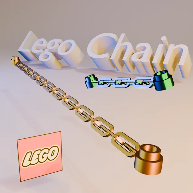Dây xích Lego print-in-place (5 & 21 mắt xích) - Image 1