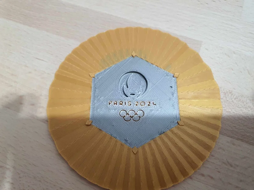 Mô hình huy chương vàng Olympic Paris 2024 in 3D sắc nét - Image 2