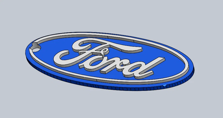 Mẫu móc khóa Ford in 3D dập nổi cực chất cho chủ xe - Image 1