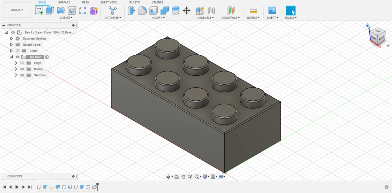 Mô hình gạch lắp ráp 8x2 (Building brick) in 3D cực chuẩn - Image 1