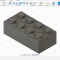 Mô hình gạch lắp ráp 8x2 (Building brick) in 3D cực chuẩn - Thumbnail 1