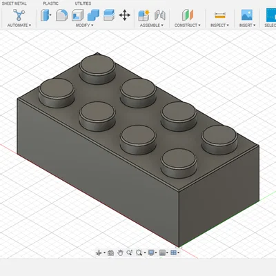 Mô hình gạch lắp ráp 8x2 (Building brick) in 3D cực chuẩn