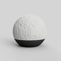 Đèn ngủ Organic 3D: Thiết kế hình cầu với họa tiết vân nghệ thuật - Thumbnail 1