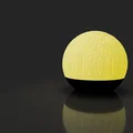 Đèn ngủ Organic 3D: Thiết kế hình cầu với họa tiết vân nghệ thuật - Thumbnail 2