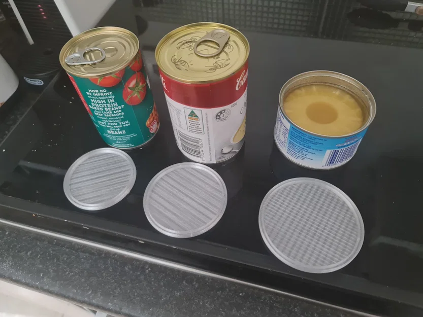 Nắp lon thiếc để trữ tủ lạnh (Tin Can Lids for Fridge Storage) - Image 1