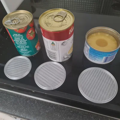 Nắp lon thiếc để trữ tủ lạnh (Tin Can Lids for Fridge Storage)