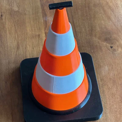 Cọc tiêu giao thông gấp gọn kèm bảng Sign (dùng cho van life)