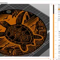 Tấm trang trí và lót ly hình Rùa biển 3D nghệ thuật - Thumbnail 2